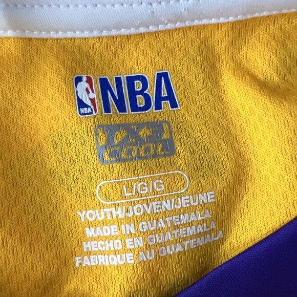 Los Angeles Lakers Jersey Youth Large Gold Purple NBA Basketball TX3 Lebron 23 - Picture 3 of 12